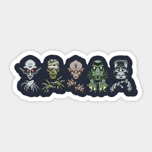 Monster Squad Sticker by nocturnallygeekyme